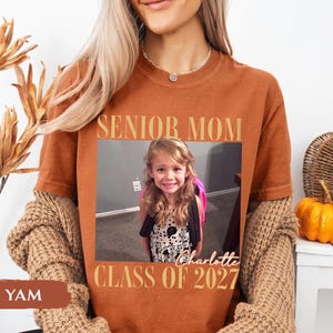 Custom Photo Senior Mom Shirt, Class Of 2027 Shirt, Class of 2027 Family Shirts, Senior Mom Graduation Shirt, Senior Dad, Proud Family image 11