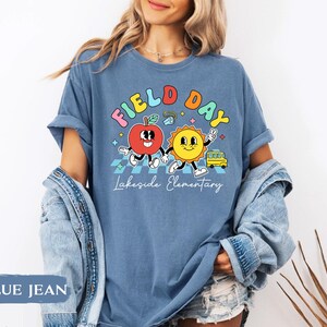 Comfort Colors Custom School Field Day Shirt: Cute Field Trip Shirts, Field Day Teacher Shirt, Summer School Game Day Teacher Team Tee image 12