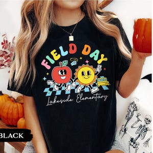 Comfort Colors Custom School Field Day Shirt: Cute Field Trip Shirts, Field Day Teacher Shirt, Summer School Game Day Teacher Team Tee image 16