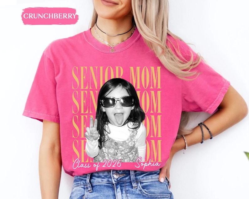 Personalised Vintage Photo Senior Dad Senior Mom Shirts 2026: Proud Family of Graduate Tees, Senior Night Gifts, Class Of 2026 Picture Gifts bild 10