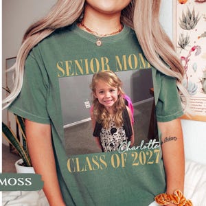 Custom Photo Senior Mom Shirt, Class Of 2027 Shirt, Class of 2027 Family Shirts, Senior Mom Graduation Shirt, Senior Dad, Proud Family image 12