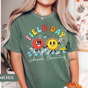 Comfort Colors Custom School Field Day Shirt: Cute Field Trip Shirts, Field Day Teacher Shirt, Summer School Game Day Teacher Team Tee image 7