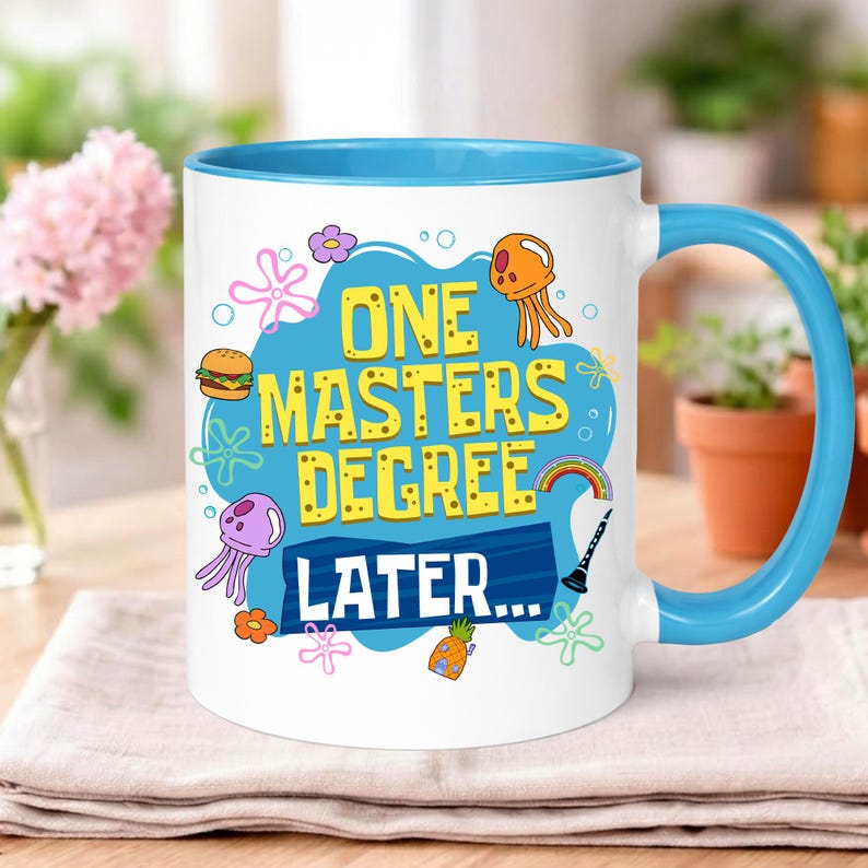 Funny Masters Degree Graduation Mug 2026: One Masters Degree Later, Masters Graduate Mug, Graduation Gift for Besties, Mastered It Gift image 2
