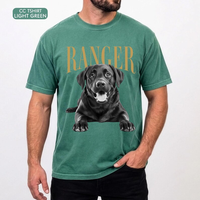 Custom Photo Dog Dad Shirt Custom Photo and Name Pet Shirt, Cat Dad Shirt, Dog Dad Father's Day Gifts, Father's Day Gift For Husband image 13