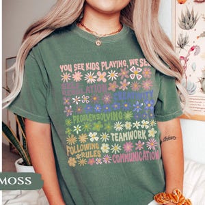 Play Is Learning Shirt For Teacher, BCBA Shirt, SPED Teacher Shirt, School Counselor Shirt, Daycare Teacher, Teacher Appreciation Gift image 2