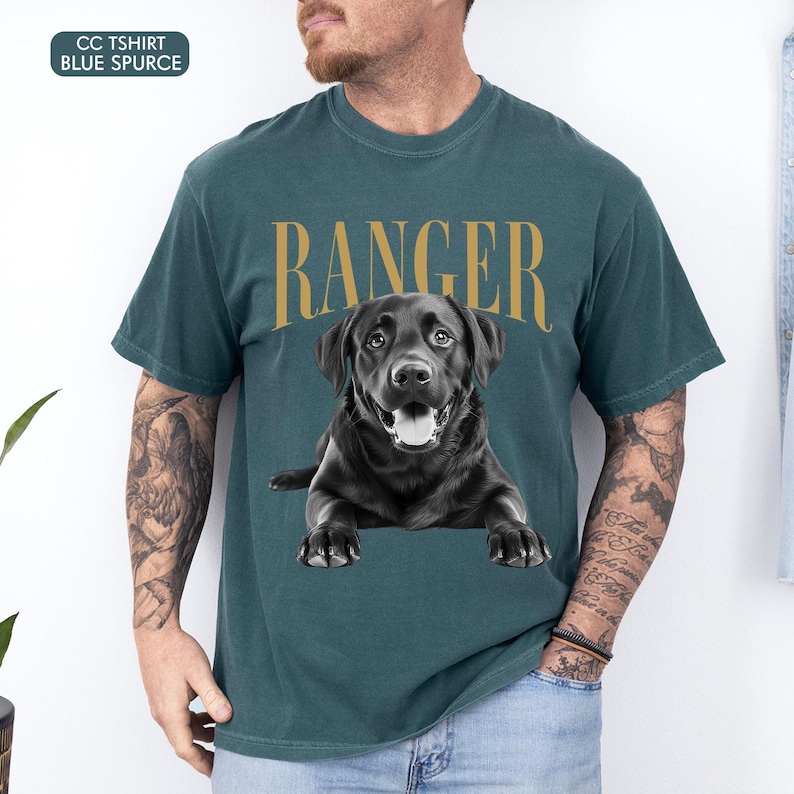 Custom Photo Dog Dad Shirt Custom Photo and Name Pet Shirt, Cat Dad Shirt, Dog Dad Father's Day Gifts, Father's Day Gift For Husband image 14