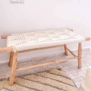 Wooden Entryway Bench with Built-in Storage – Rustic Entryway Bench for Hallway, Mudroom, or Bedroom