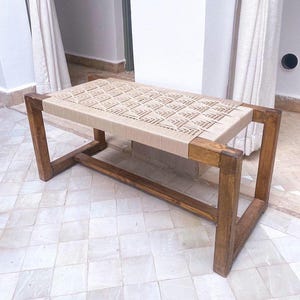 Wooden Entryway Bench with Built-in Storage – Rustic Entryway Bench for Hallway, Mudroom, or Bedroom