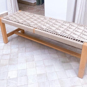 Wooden Entryway Bench with Built-in Storage – Rustic Entryway Bench for Hallway, Mudroom, or Bedroom