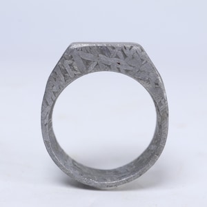 Natural Meteorite Ring,Personalized,Customization Size,Space Gift