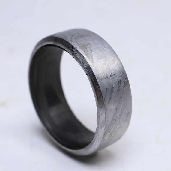 Titanium Meteorite Ring,Custom Width, Personalize… - image 2