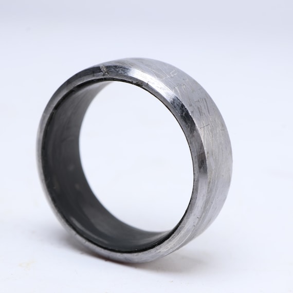 Titanium Meteorite Ring,Custom Width, Personalize… - image 1