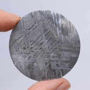 Meteorite Dial,Diameter 39.4MM,Natural Muonionalusta Meteorite,Circular Meteorite Slice CU421