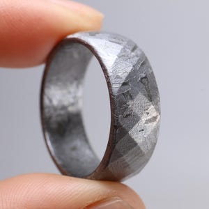 Meteorite Ring, Natural Meteorite,Personalized Ring, Wedding Ring,Customization Ring