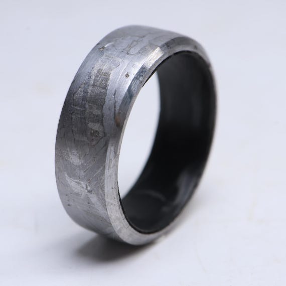Titanium Meteorite Ring,Custom Width, Personalize… - image 3