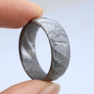 Meteorite Ring, Natural Meteorite,Personalized customization Ring, Wedding Ring,Space Gift