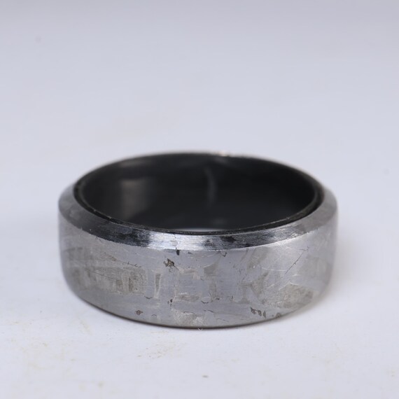 Titanium Meteorite Ring,Custom Width, Personalize… - image 7