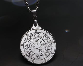 Beelzebub Sigil Meteorite pendant, Meteorite Necklace, Demonic Gatekeepers Necklace,Meteorite Gift