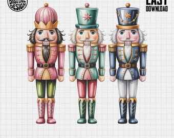 くるみ割り人形PNG、くるみ割り人形クリップアート、クリスマスPNG、ホリデーPNG、おもちゃの兵隊PNG、昇華PNG、デジタルクリップアートPNG