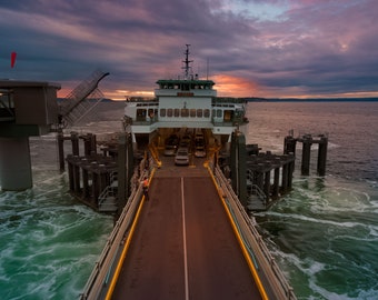 Mukilteo Ferry - Landscape Photography - Wall Art - Art - Photography - Wall Hangings - Prints - Canvas Photo Wraps