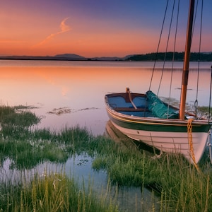 Sailboat Sunset - Lopez Island - Landscape Photography - Photography - Fine Art Photography - Prints - Gallery Wraps - Acrylic Prints