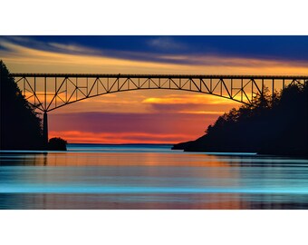 Deception Pass Bridge - Landscape Photography - Wall Art - Fine Art Photography - Prints - Aluminum Prints - Gallery Wraps - Arcylic Prints