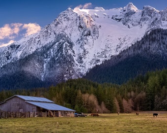 Whitehorse Mountain - Winter - Cascades - Landscape Photography - Wall Hanging - Prints - Canvas Photo Wraps - Arcylic Prints