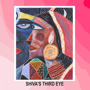 Shiva Wall Art Poster, Lord Shiva Print, Spiritual Wall Decor, Meditation Room Artwork, Yoga Studio Wall Hanging, Divine Shiva Art Print