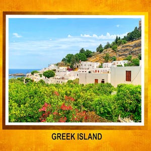Greek Island Photo Print - Original Island Artwork, Travel Gift, Wall Decor for Wanderlust & Beach Lovers