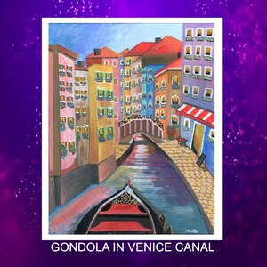 Venice Gondola Ride Wall Art Print, Gondola Venice Wall Art, Italy Venice Home Decor, Gift for Wanderlust, Travelers & Lovers of Italy