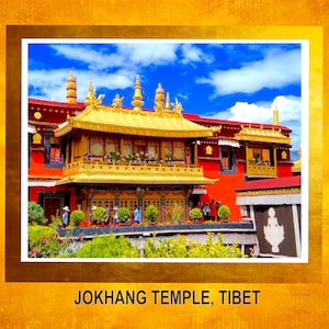 Jokhang Temple Tibet Photography Print - Buddhist Wall Art, Digital Instant Download Wall Decor, Spiritual Photo Gift