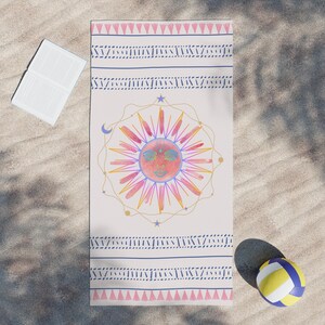 Sunshine Vibes Beach Towels - Boho Chic, Summer Fun, Poolside Essential, Vacation Accessory, Gift for Sun Lovers