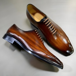 Elegant Handmade Oxford Shoes: Premium Leather, Sophisticated Style Custom Handmade