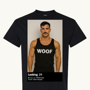 Custom Grindr Shirt | Add your own Grindr photo and stats to a T-shirt or tank top!