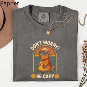 Comfort Colors Capybara T-Shirt: Funny Retro Animal Tee