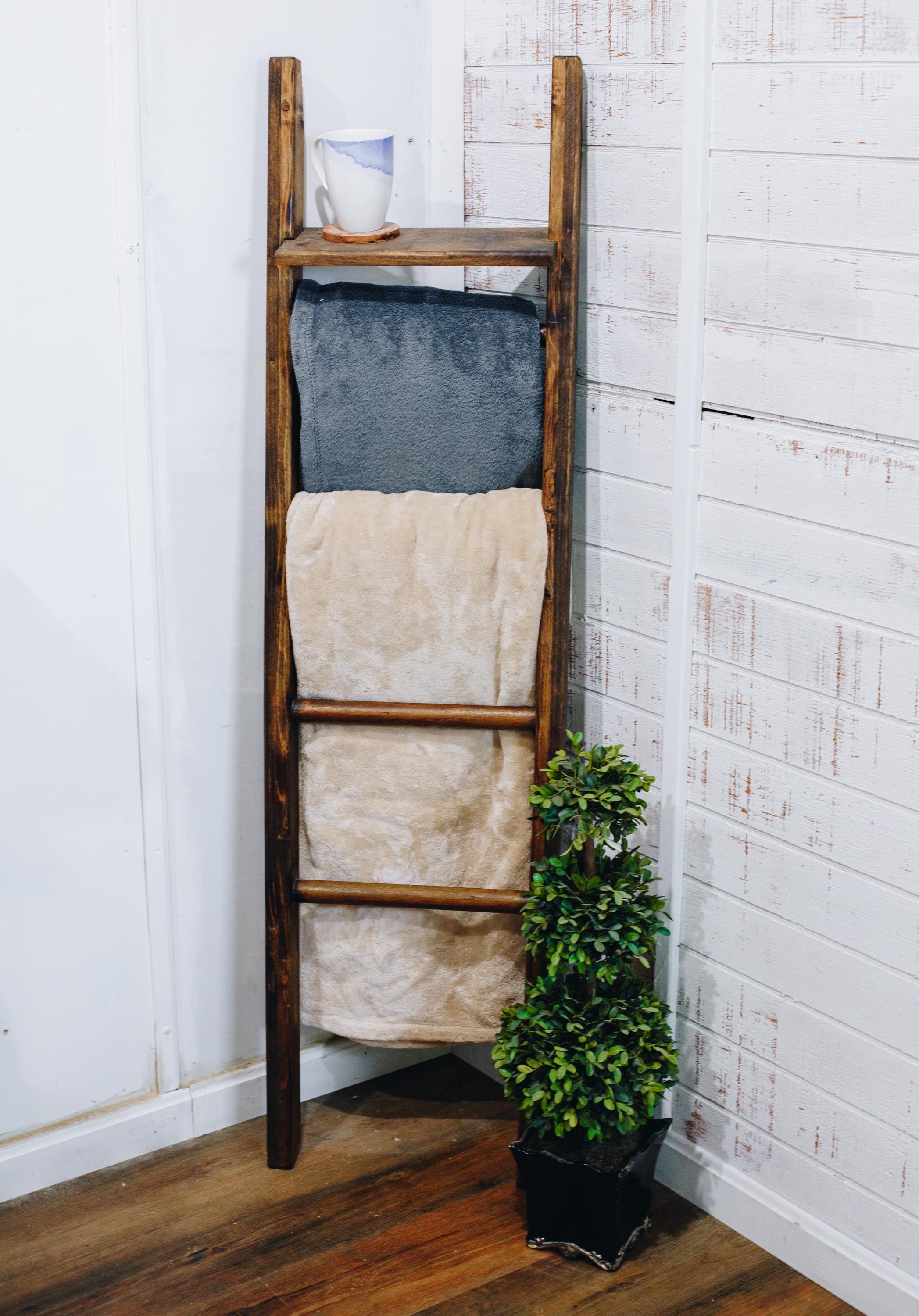 Towel Ladder Baby Blanket Ladder VASAGLE Blanket Ladder, Leaning