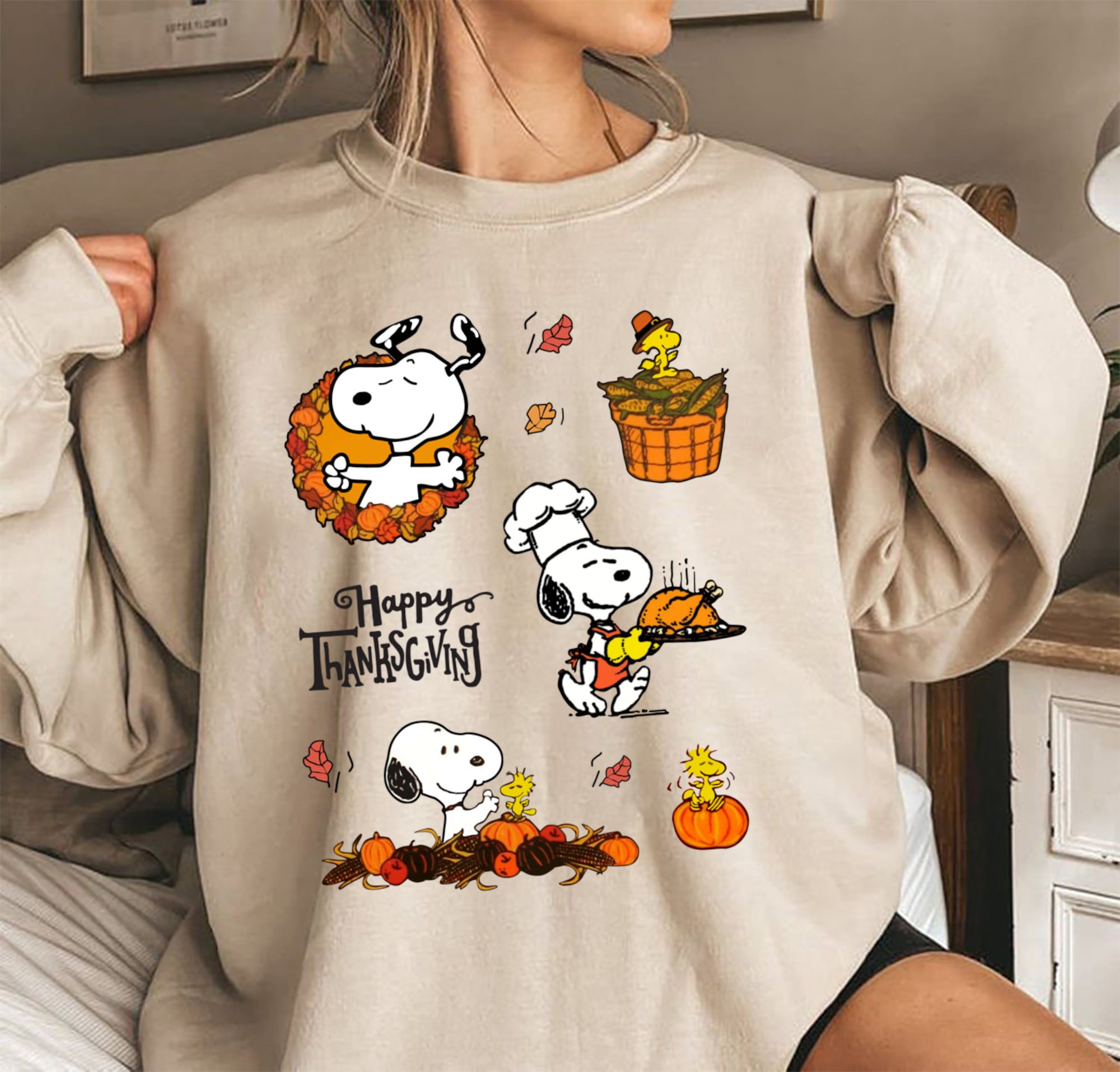 Happy Thanksgiving Snoopy Pullover Happy Thanksgiving Snoopy Pullover