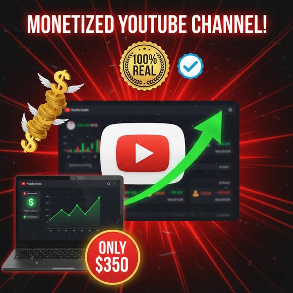 YouTube Channel Setup & Monetization Guidance, Organic Growth Service