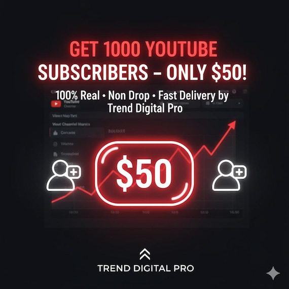1000 YouTube Subscribers | Real & Organic Growth