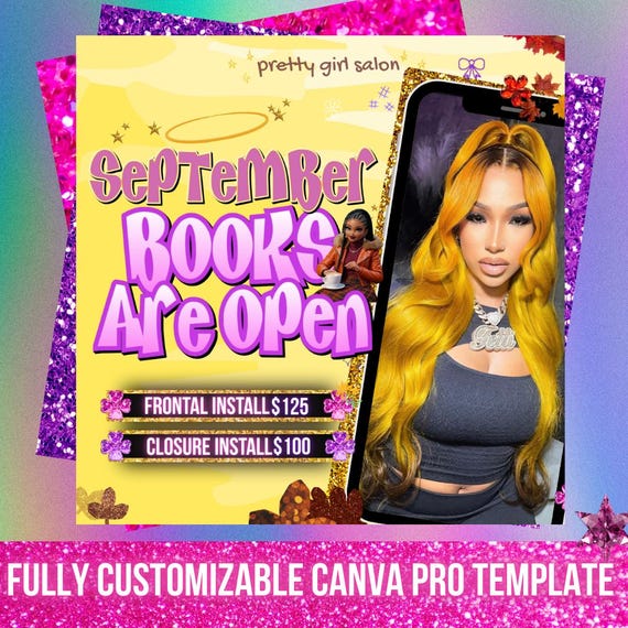 September Booking Flyer Fall Booking Flyer September Books are Open Now September Appointments Available Flyer September Nails Lash Flyer