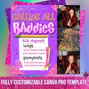 August Booking Flyer Back To School Specials Booking Flyer August Hair Booking Flyer August Books are Open Now August Appointments Available