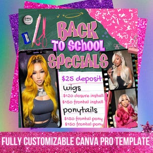 August Booking Flyer Back to School Booking Flyer August Books are Open Now August Appointments Available Flyer August MUA Nails Lash Flyer