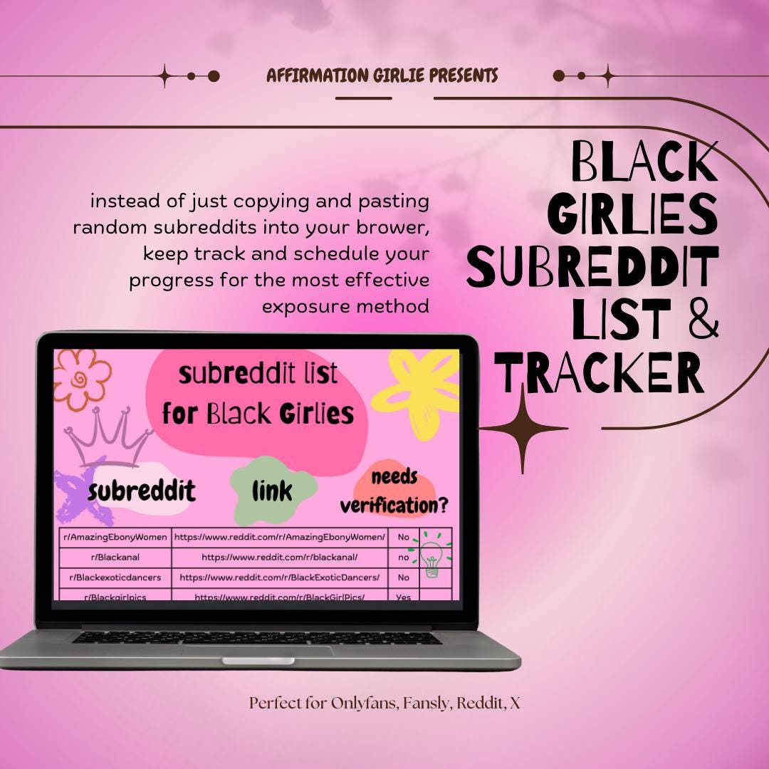 Subreddit List for Black Onlyfans Creators on Reddit for Onlyfans