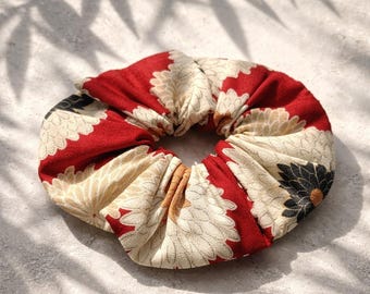 Vintage kimono-hårband | Japanskt krysantemummönster | Elegant blommig accessoar
