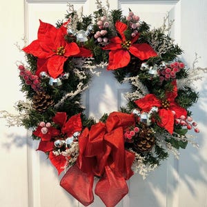 Disney inspired Christmas Wreath with Mickey bulbs