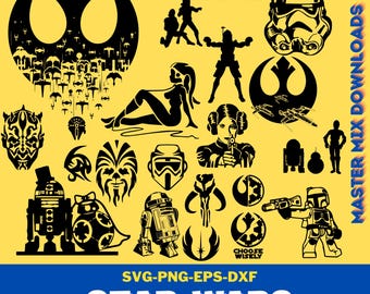 Star Wars SVG Design Pack: 1000+ Files for Cricut, Silhouette (Digital Download)