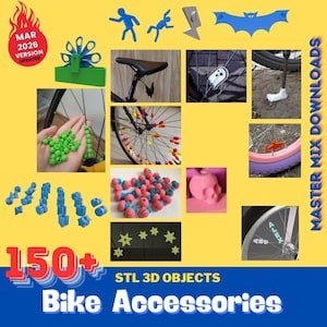 Bike 3D Printer STL Bundle – 150+ Bottle Holders, Mounts, Spoke Charms, Racks & Cycling Gear