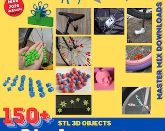 Bike 3D Printer STL Bundle – 150+ Bottle Holders, Mounts, Spoke Charms, Racks & Cycling Gear