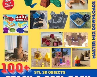 Beach, Pool & Play 3D Printer STL Bundle – 100+ Printable Toys and Accessories