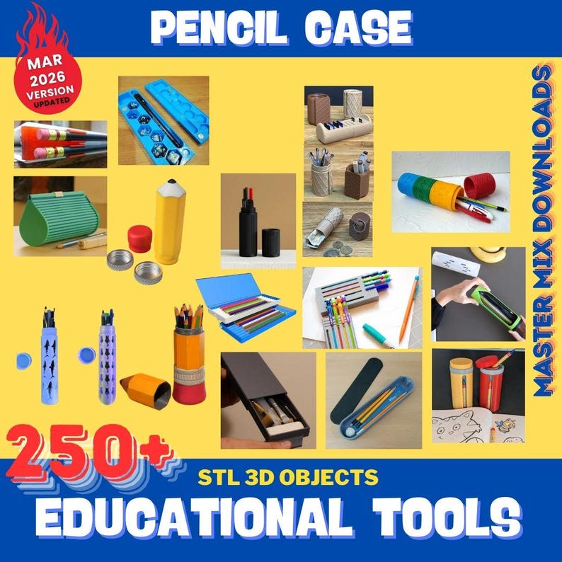 Educational 3D Printer STL Bundle – 250+ Classroom Tools, Math Supplies, Science Models & Homeschool Resources image 3